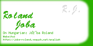 roland joba business card